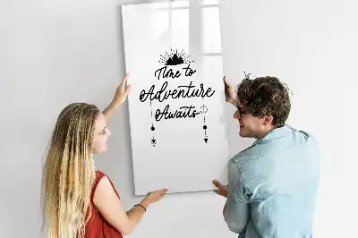 Tableau effaçable à sec magnétique modèle Aventure