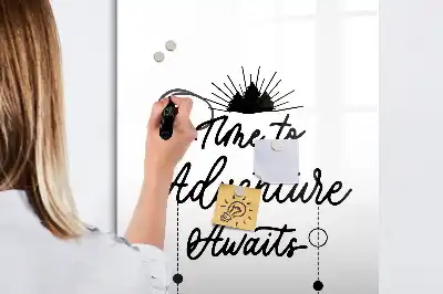 Tableau effaçable à sec magnétique modèle Aventure