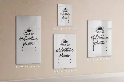 Tableau effaçable à sec magnétique modèle Aventure