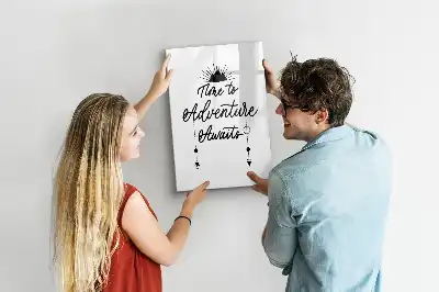 Tableau effaçable à sec magnétique modèle Aventure