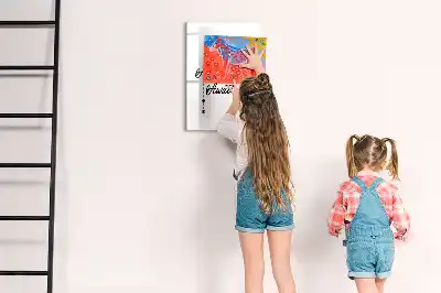Tableau effaçable à sec magnétique modèle Aventure
