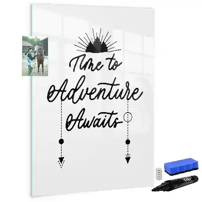 Tableau effaçable à sec magnétique modèle Aventure