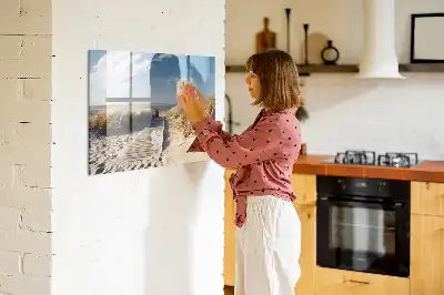 Tableau magnétique à dessiner motif vue sur la plage