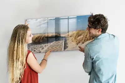 Tableau magnétique à dessiner motif vue sur la plage
