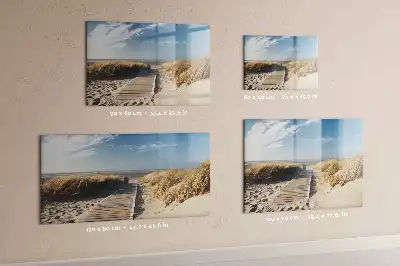Tableau magnétique à dessiner motif vue sur la plage