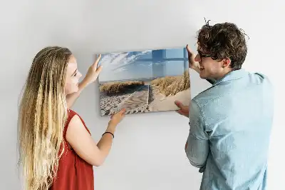 Tableau magnétique à dessiner motif vue sur la plage