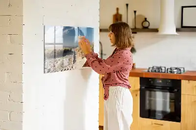 Tableau magnétique à dessiner motif vue sur la plage