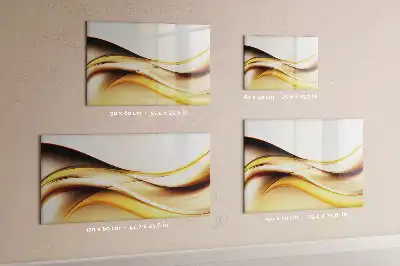 Tableau magnétique à dessiner motif abstraction de vagues