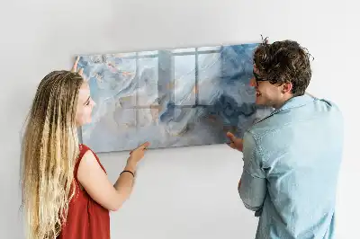 Tableau magnétique pour dessiner motif marbre