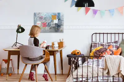 Tableau magnétique pour dessiner motif marbre