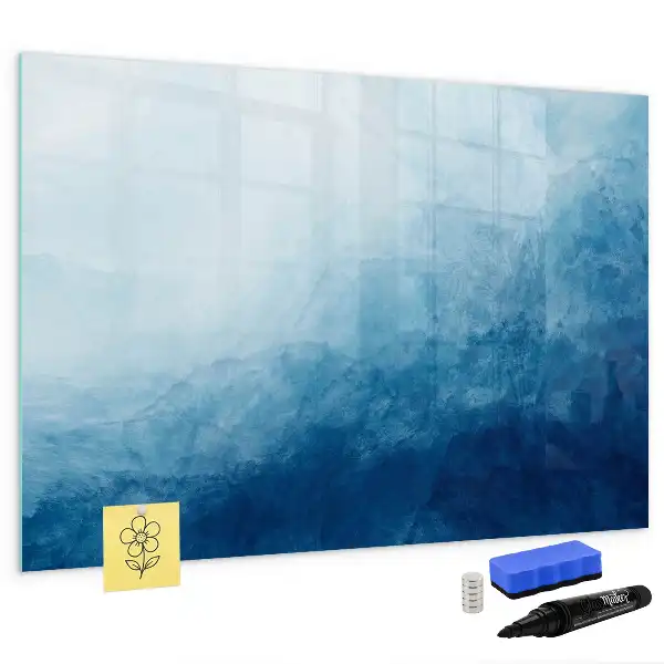 Tableau magnétique à dessiner motif abstraction d'eau