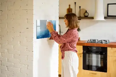 Tableau magnétique à dessiner motif abstraction d'eau
