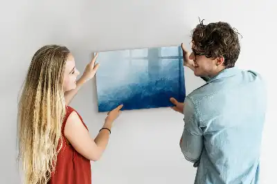 Tableau magnétique à dessiner motif abstraction d'eau
