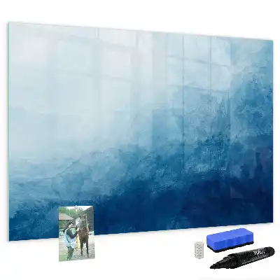 Tableau magnétique à dessiner motif abstraction d'eau