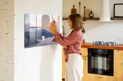 Tableau magnétique pour dessiner motif paysage