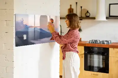 Tableau magnétique pour dessiner motif paysage