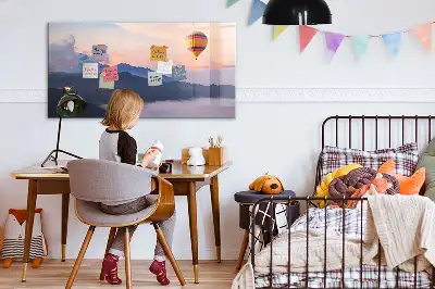 Tableau magnétique pour dessiner motif paysage