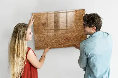 Tableau magnétique pour dessiner en bois clair