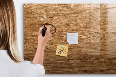 Tableau magnétique pour dessiner en bois clair
