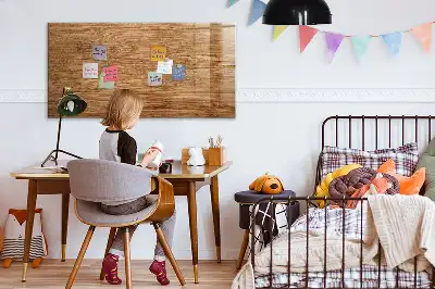 Tableau magnétique pour dessiner en bois clair