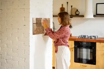 Tableau magnétique pour dessiner en bois clair