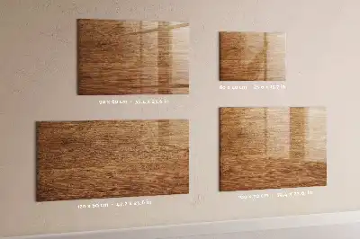 Tableau magnétique pour dessiner en bois clair