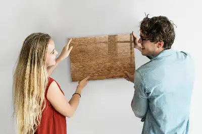 Tableau magnétique pour dessiner en bois clair