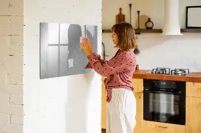 Tableau magnétique pour dessiner surface métallique