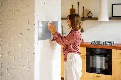 Tableau magnétique pour dessiner surface métallique