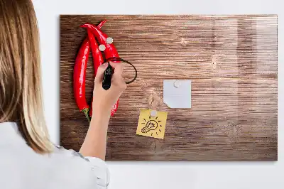 Tableau magnétique à dessiner motif piments