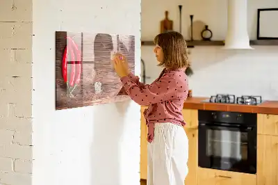 Tableau magnétique à dessiner motif piments