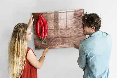 Tableau magnétique à dessiner motif piments