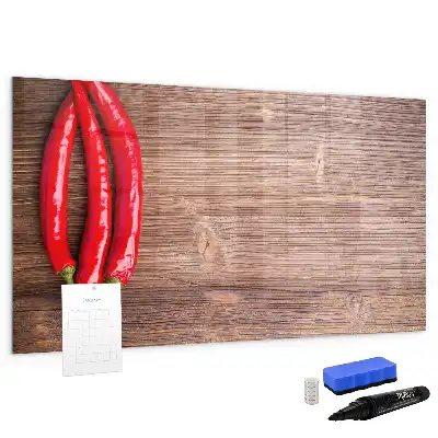 Tableau magnétique à dessiner motif piments