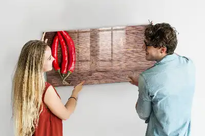Tableau magnétique à dessiner motif piments