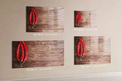 Tableau magnétique à dessiner motif piments