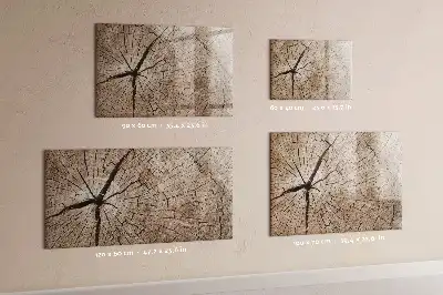 Tableau magnétique pour dessiner motif vieux tronc en bois