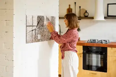 Tableau magnétique pour dessiner motif vieux tronc en bois
