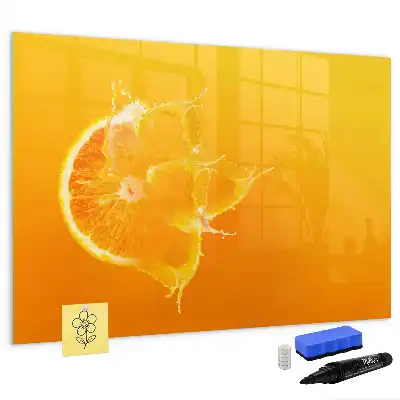Tableau magnétique à dessiner orange