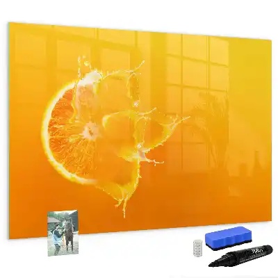 Tableau magnétique à dessiner orange