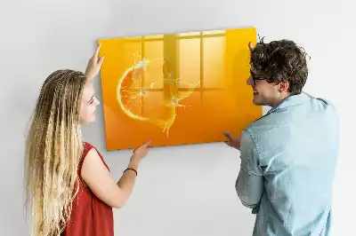 Tableau magnétique à dessiner orange
