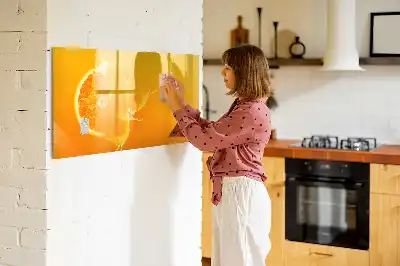 Tableau magnétique à dessiner orange