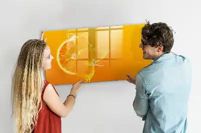 Tableau magnétique à dessiner orange