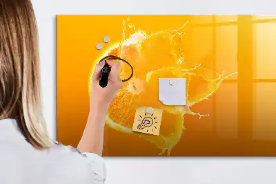 Tableau magnétique à dessiner orange