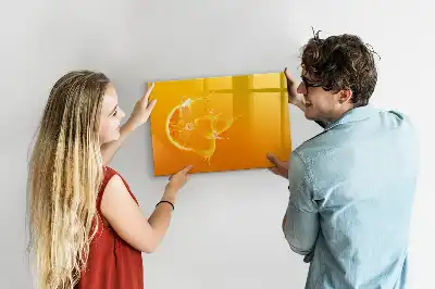 Tableau magnétique à dessiner orange