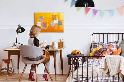 Tableau magnétique à dessiner orange