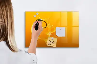 Tableau magnétique à dessiner orange