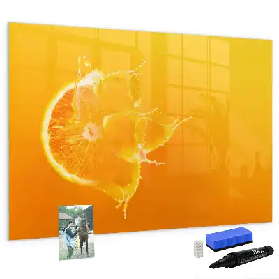 Tableau magnétique à dessiner orange