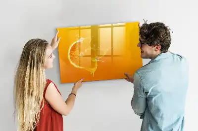 Tableau magnétique à dessiner orange