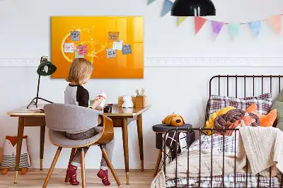 Tableau magnétique à dessiner orange