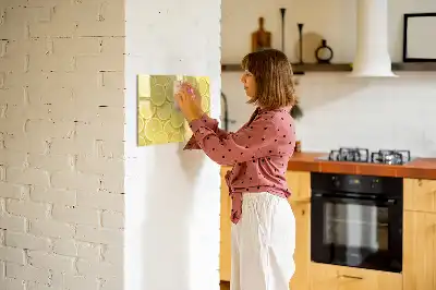 Tableau magnétique à dessiner motif rondelles de citron